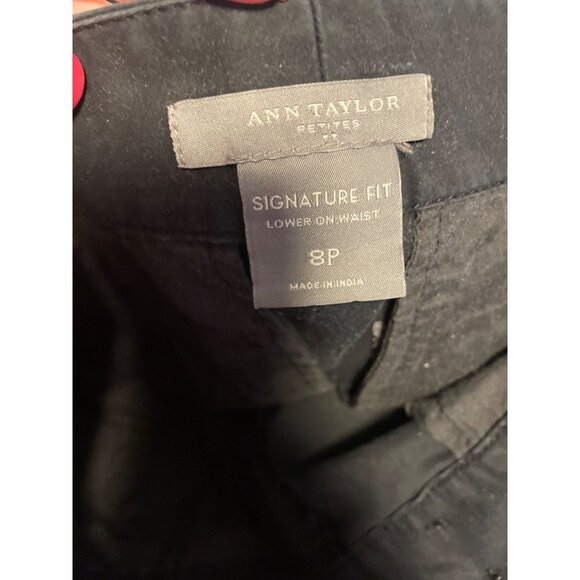 Ann Taylor Signature Fit Black Chino Flat Front Shorts Sz 8P - Picture 5 of 9